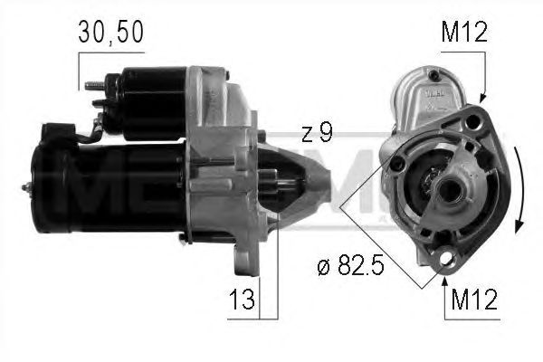 Купить запчасть ERA - 220004 Стартер AUDI A4/A6 VW PASSAT 1.6-2.0 96-05 220004