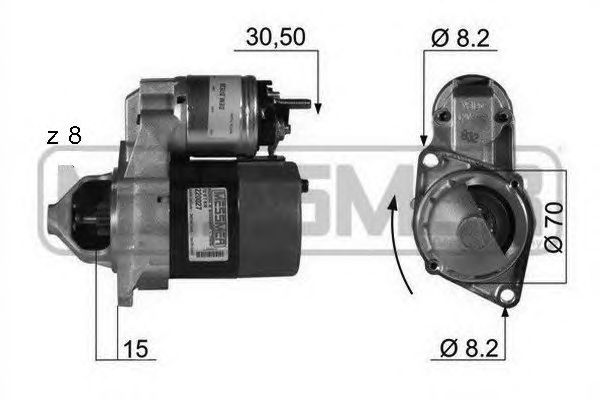 Купить запчасть ERA - 220027 Стартер MERCEDES W168/W169