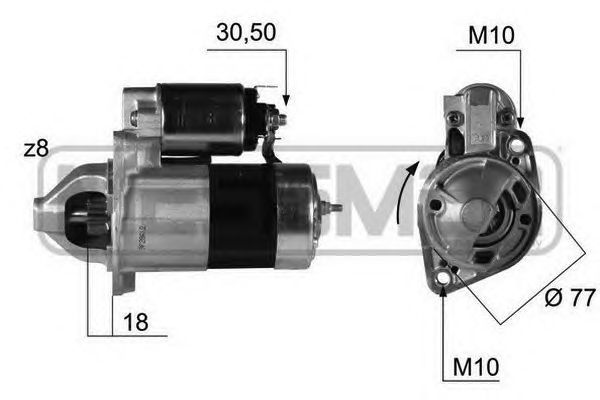 Купить запчасть ERA - 220381 Стартер HYUNDAI SANTA FE 2.0/2.4 01-06 220381