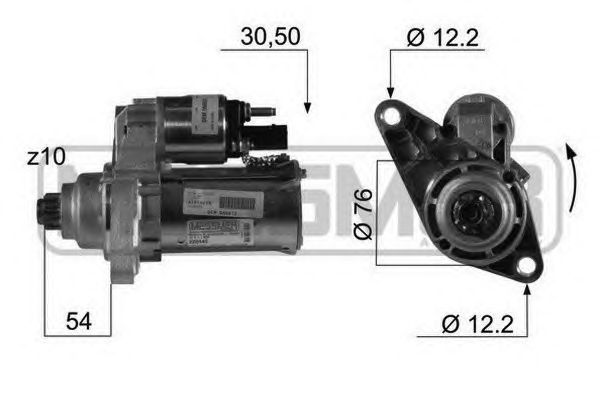Купить запчасть ERA - 220446 Стартер AUDI/VW 1.2-1.6 03-10 220446