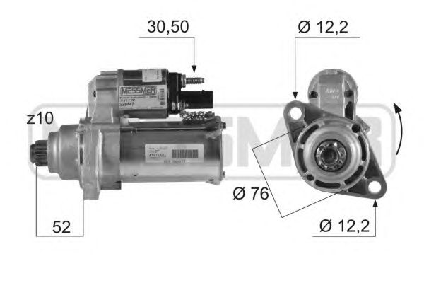 Купить запчасть ERA - 220447 Стартер AUDI/VW 1.6 03-10 220447
