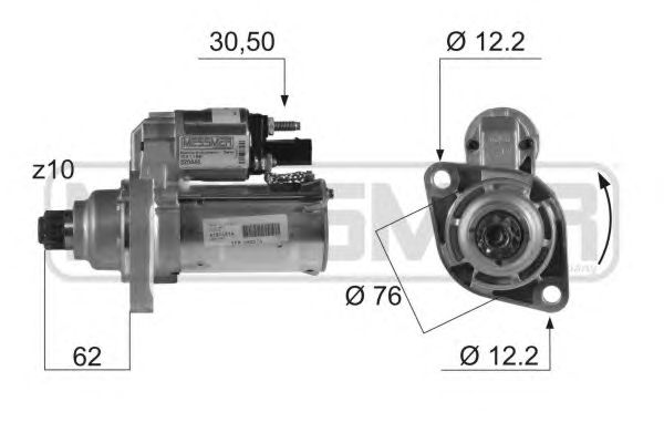 Купить запчасть ERA - 220448 Стартер VW GOLF, JETTA, PASSAT 1.6-2.0 05-10