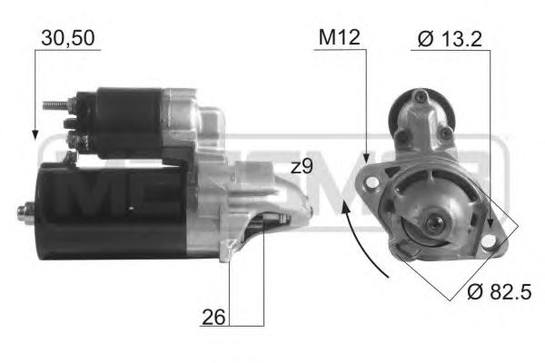 Купить запчасть ERA - 220476 Стартер AUDI A6 2.4/2.8 98-05 1.4kw 220476