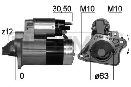 Купить запчасть ERA - 220758 Стартер RENAULT DUSTER 1.6 2010- 1.3kw 220758