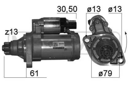 Купить запчасть ERA - 220864 Стартер VW TIGUAN 1.4TSi 2kw 220864