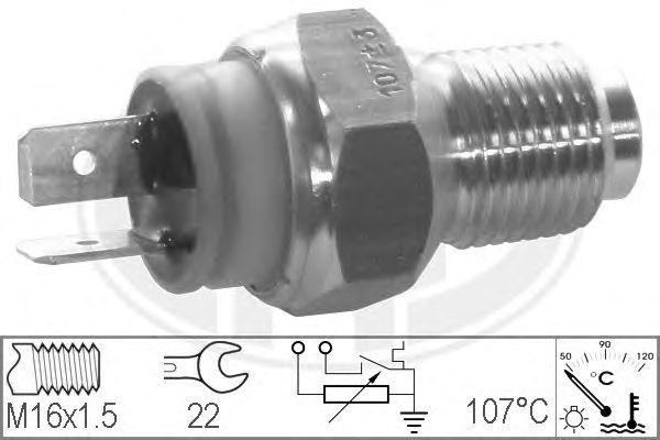 Купить запчасть ERA - 330148 Датчик температуры ОЖ FIAT DUCATO 00-06 330148