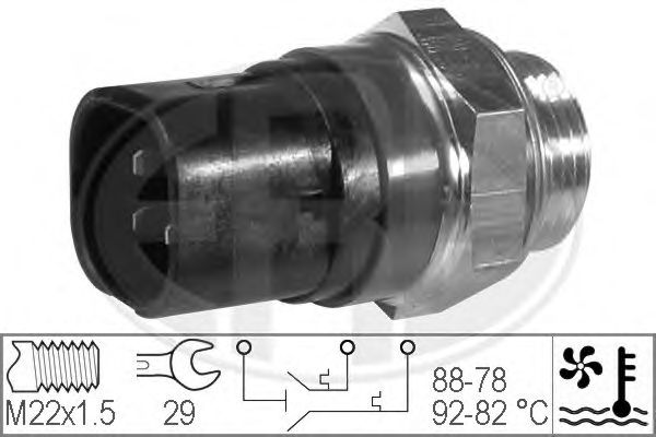 Купить запчасть ERA - 330219 Датчик включения вентилятора RENAULT 96-03 330219