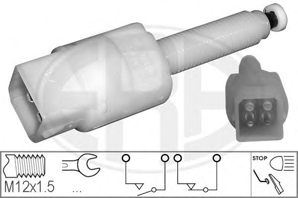 Купить запчасть ERA - 330328 Датчик, включение стоп-сигнала AUDI A4/A6, VW PASSAT 97-05