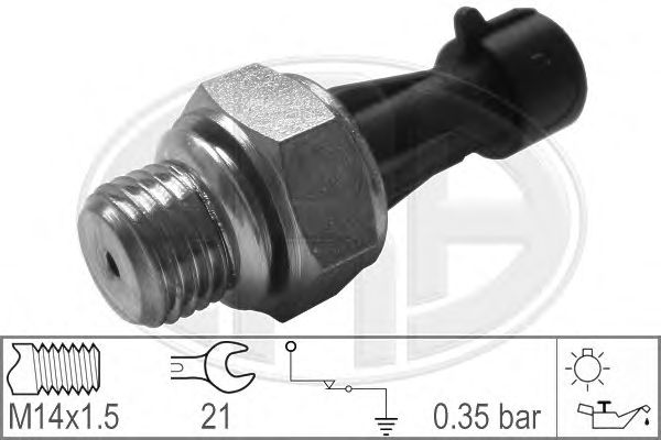 Купить запчасть ERA - 330340 Датчик давления масла OPEL ASTRA H/J DIESEL