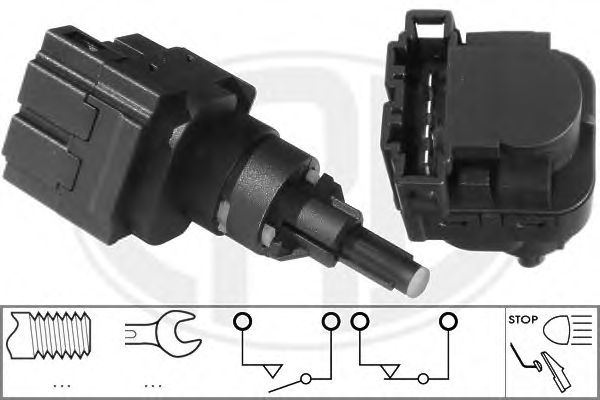 Купить запчасть ERA - 330503 Датчик включения стоп-сигнала AUDI/VW 03- 330503