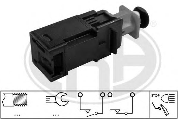 Купить запчасть ERA - 330721 Датчик, включение стоп-сигнала OPEL ASTRA H/CORSA D