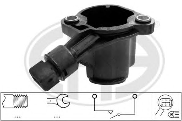 Купить запчасть ERA - 330744 Датчик, включение заднего хода VW GOLF, PASSAT 93-00