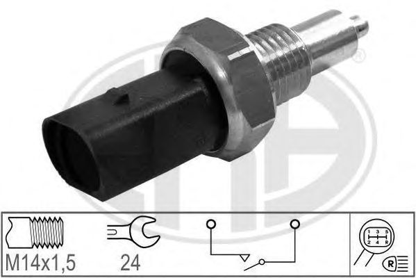 Купить запчасть ERA - 330748 Датчик, включение заднего хода AUDI A6/VW PASSAT 98-05