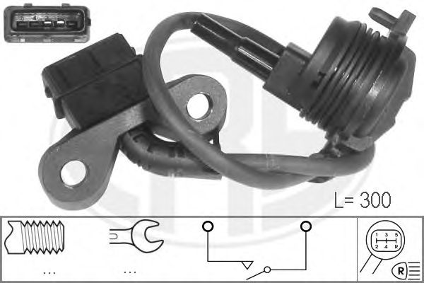 Купить запчасть ERA - 330753 Датчик, включение заднего хода AUDI A4/A6, VW PASSAT 96-05