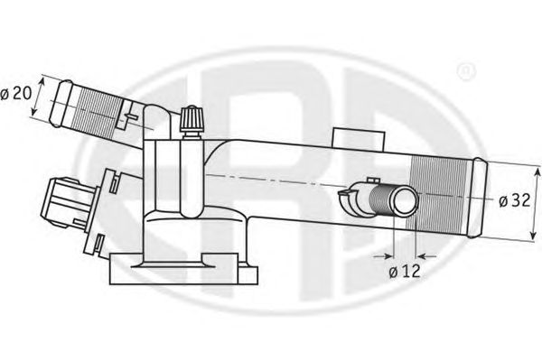Купить запчасть ERA - 350093 Термостат NISSAN/RENAULT 1.5dci 350093