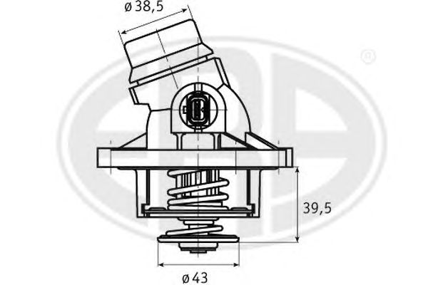 Купить запчасть ERA - 350328 Термостат BMW E39/E38/E53 3.5-4.4 350328