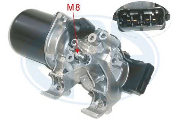 Купить запчасть ERA - 460049 Мотор стеклоочистителя RENAULT CLIO III