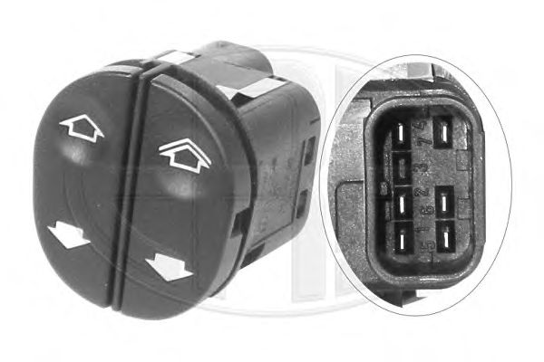Купить запчасть ERA - 662292 Выключатель стеклоподъемника FORD FIESTA FUSION 662292