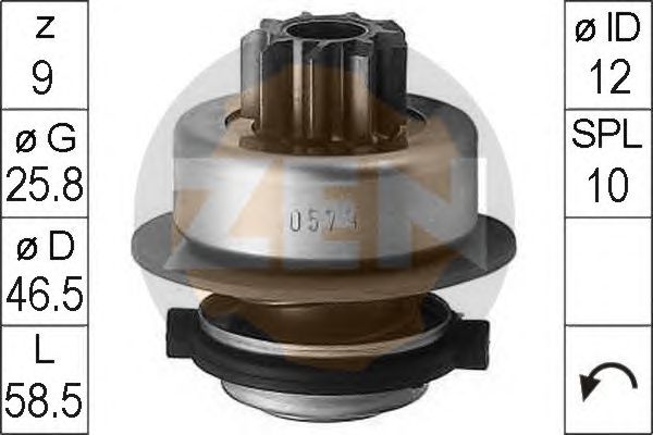 Купить запчасть ERA - ZN0579 Бендикс стартера VW T4