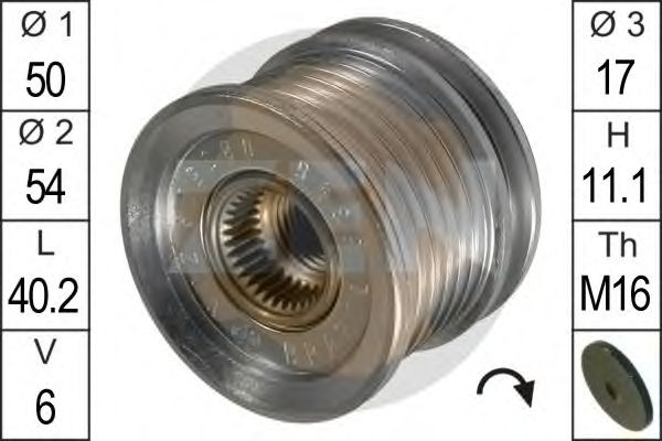 Купить запчасть ERA - ZN5395 Шкив генератора MERCEDES SPRINTER 00-06