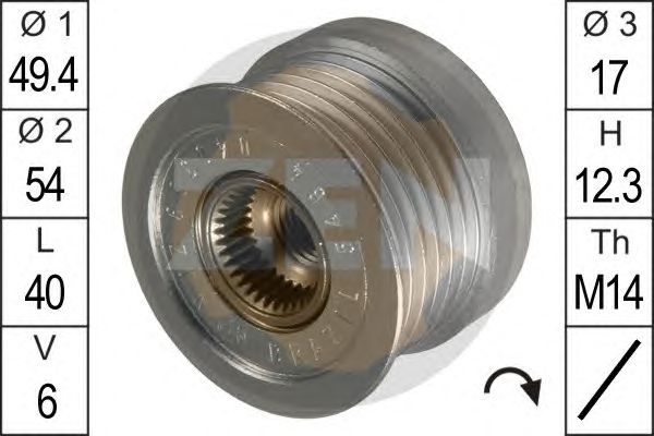Купить запчасть ERA - ZN5464 Шкив генератора FORD FOCUS II 2.0 ZN5464 ,бренд ERA- ZEN