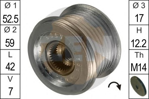 Купить запчасть ERA - ZN5503 Шкив генератора LEXUS IS