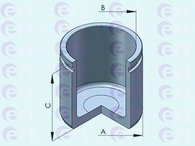 Купить запчасть ERT - 151058-C Поршень суппорта Chevrolet Aveo (T250,255), Kalos, Spark (M300) (05-) d52mm 151058-C