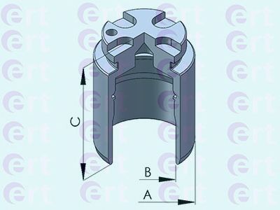Купить запчасть ERT - 151078-C Поршень суппорта Honda Accord III, Integra, Prelude II (85-89) d30mm (LUCAS) 151078-C