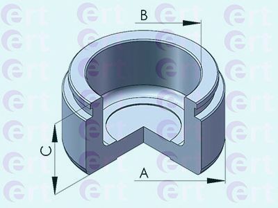 Купить запчасть ERT - 151151-C Поршень суппорта Lexus LX570 (07-) d51mm (SUMIMOTO) 151151-C