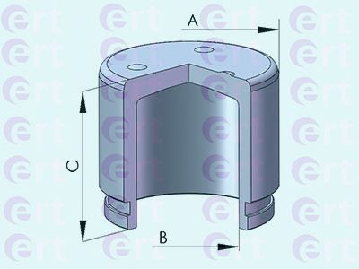 Купить запчасть ERT - 151161-C Поршень суппорта Chevrolet Aveo (T300) (11-) d54mm (DAC/MAZDA) 151161-C