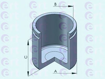 Купить запчасть ERT - 151234-C Поршень суппорта Nissan NV400 2.3dCi (11-) d48mm (BREMBO) 151234-C