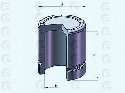 Купить запчасть ERT - 151248-C Поршень суппорта Hyundai ix55 3.8V6, 3.0V6 CRDi (08-) d43mm (KASCO) 151248-C