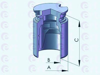 Купить запчасть ERT - 151258-C Поршень суппорта 151258-C
