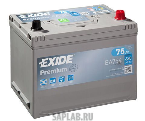 Купить запчасть EXIDE - EA754 75/Ч Premium EA754