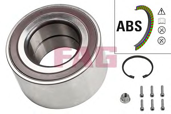 Купить запчасть FAG - 713610630 Подшипник ступицы задний AUDI Q7, VW TOUAREG (7L, 7P) +ABS 713610630