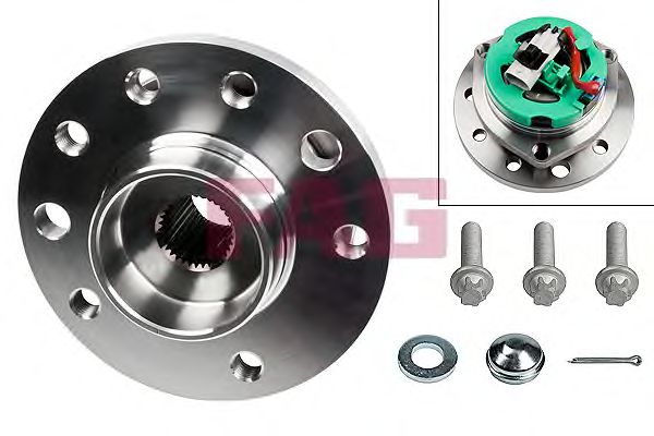 Купить запчасть FAG - 713644060 Ступица колеса комплект перед лев OPEL ASTRA G 98-09/ZAFIRA A 99-05 C ABS
