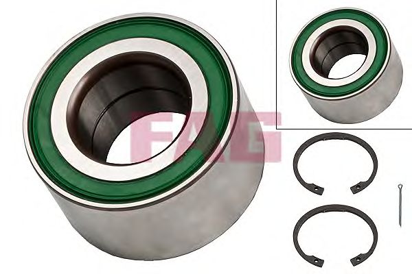Купить запчасть FAG - 713644080 Подшипник ступицы колеса комплект перед OPEL CORSA C 00-11/MERIVA 03-10