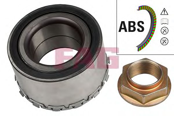 Купить запчасть FAG - 713667980 Подшипник ступицы колеса комплект зад MERCEDES BENZ VIANO W639 03-/VITO W639 03-