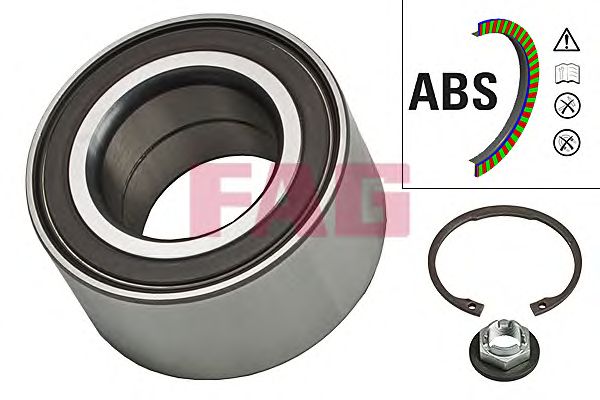 Купить запчасть FAG - 713678100 Подшипник ступицы колеса комплект перед FORD FIESTA 01-10/FOCUS 98-04/FUSION 02-12/MAZDA 2 03- C ABS
