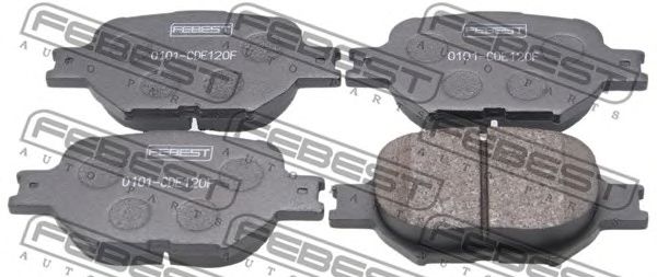 Купить запчасть FEBEST - 0101-CDE120F Колодки тормозные комплект 0101-CDE120F