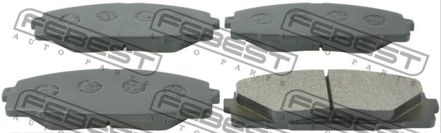 Купить запчасть FEBEST - 0101-KDH201F КОЛОДКИ ТОРМОЗНЫЕ ПЕРЕДНИЕ подходит для TOYOTA HIACE KDH2##,LH2##,TRH2## 2005.01-2014.02 [US] 0101-KDH201F