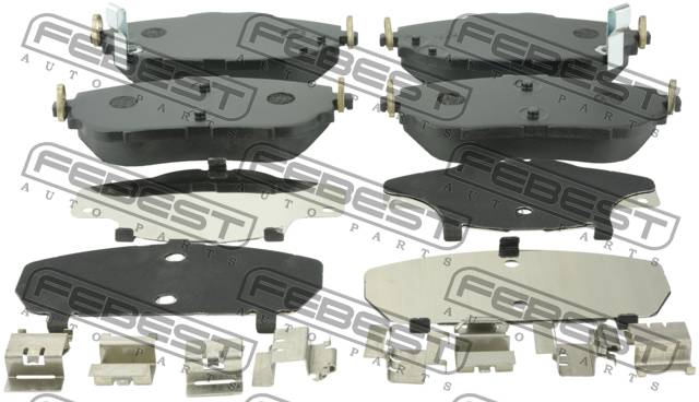 Купить запчасть FEBEST - 0101-NDE180F КОЛОДКИ ТОРМОЗНЫЕ ПЕРЕДНИЕ подходит для TOYOTA AURIS/HYBRID (UKP) ADE186,NDE180,NRE18#,WWE185,ZRE185,ZWE186 2012.10- [EU] 0101-NDE180F