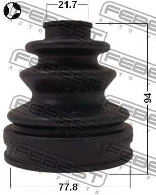 Купить запчасть FEBEST - 0115090 Пыльник ШРУСа внутреннего (комплект) TOYOTA COROLLA SED/CP/WG AE10#/CE100/EE10# 1991.08-2001.11 [GR]/77.8*94*21.7 ММ