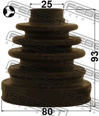 Купить запчасть FEBEST - 0115-AZT251TRH Пыльник ШРУСА внутренний 0115-AZT251TRH