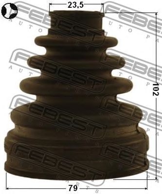 Купить запчасть FEBEST - 0115-AZT255LT Пыльник ШРУСа 0115-AZT255LT