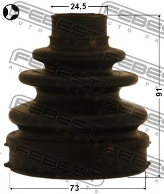 Купить запчасть Febest - 0115ZRT270T Пыльник ШРУСа внутреннего (комплект) TOYOTA AURIS/HYBRID (UKP) ADE186/NDE180/NRE18#/WWE185/ZRE185/ZWE186 2012.10- [EU]/73*91*24.5 ММ