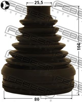 Купить запчасть FEBEST - 0115-ZVW30T Пыльник ШРУСа внутренний 0115-ZVW30T