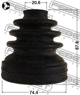 Купить FEBEST - 0115ZZE150T Пыльник ШРУСа внутреннего (комплект) TOYOTA AURIS/HYBRID (UKP) ADE15#/NDE150/NRE150/ZRE15#/ZZE150/ZWE150 2007.02-2013.05 [EU]/74.4*87.8*20.6 ММ