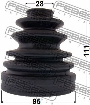 Купить запчасть FEBEST - 0117-KDN165 Пыльник ШРУСА наружный 0117-KDN165