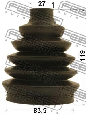 Купить запчасть FEBEST - 0117P-ACV30 Пыльник ШРУСа внешний TOYOTA CAMRY ACV3#/MCV3# 2001-2006 0117P-ACV30